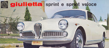 Load image into Gallery viewer, Giulietta 750 and 101 Series Models from 1954 to 1962