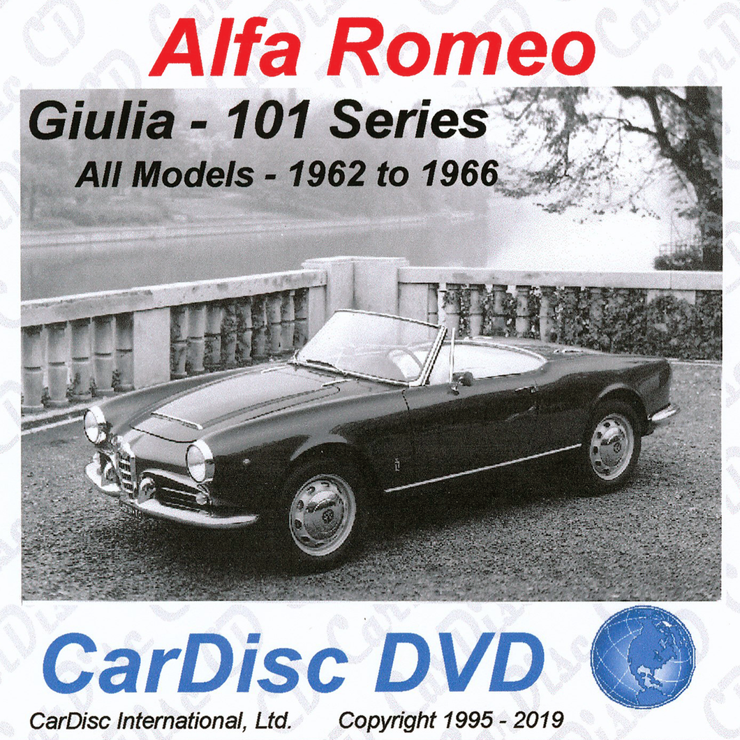 Giulia 101 Series Models from 1962 to 1966