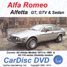 Load image into Gallery viewer, Alfetta GT, GTV, and Sedan Models from 1972 to 1985
