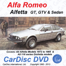 Load image into Gallery viewer, Alfetta GT, GTV, and Sedan Models from 1972 to 1985