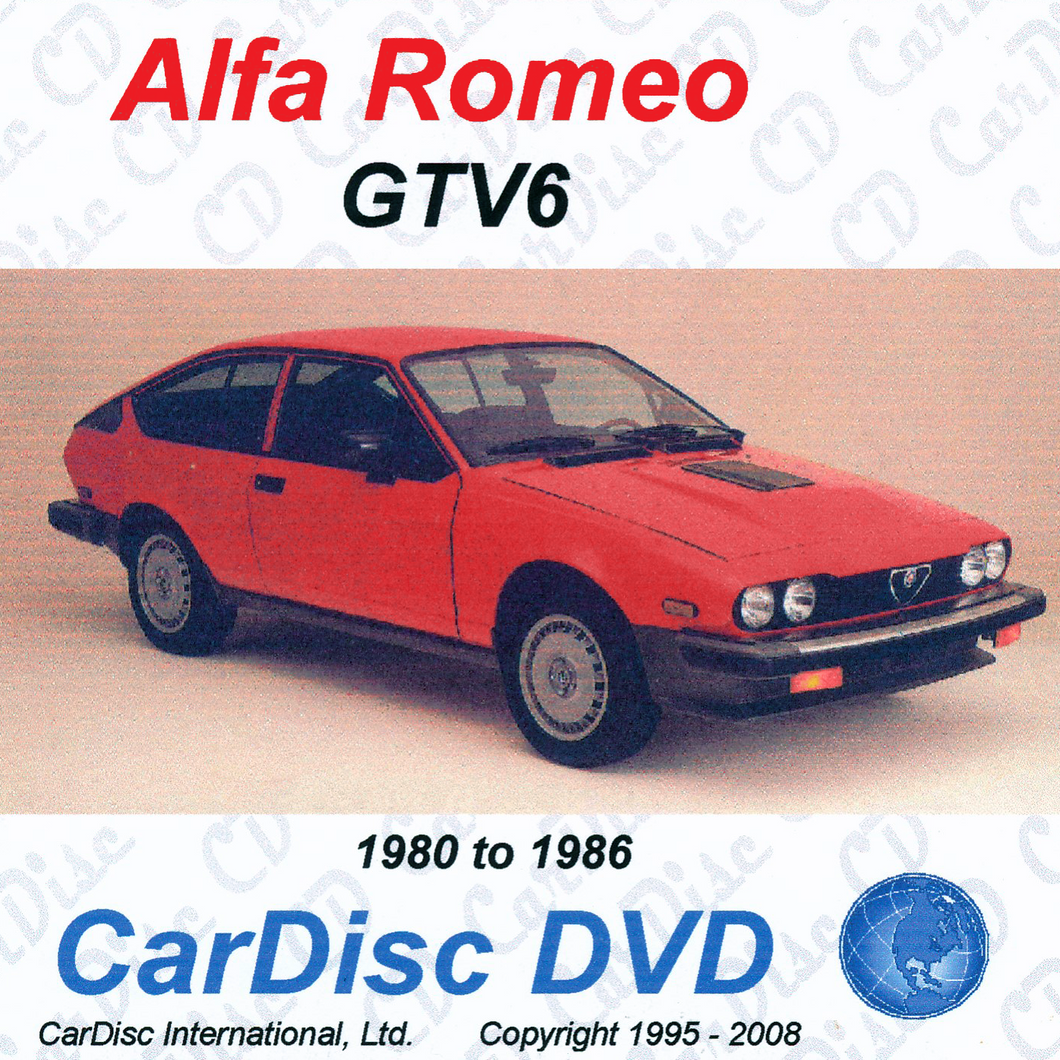 Alfa GTV-6 Models from 1980 to 1986