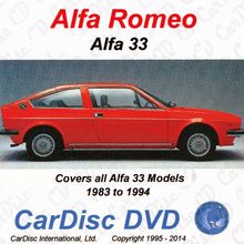 Load image into Gallery viewer, Alfa 33 Models from 1983 to 1994