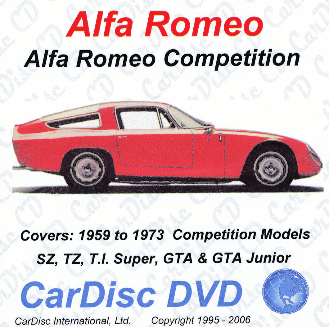 Alfa Competition Models from 1959 to 1973