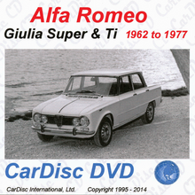 Load image into Gallery viewer, Giulia Super and TI Models Including NUOVA from 1962 to 1977
