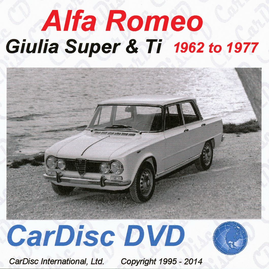 Giulia Super and TI Models Including NUOVA from 1962 to 1977