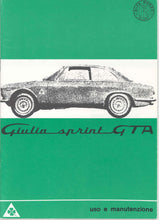 Load image into Gallery viewer, Giulia Sprint GT, GTV, GTC, and GTA Models from 1963 to 1968

