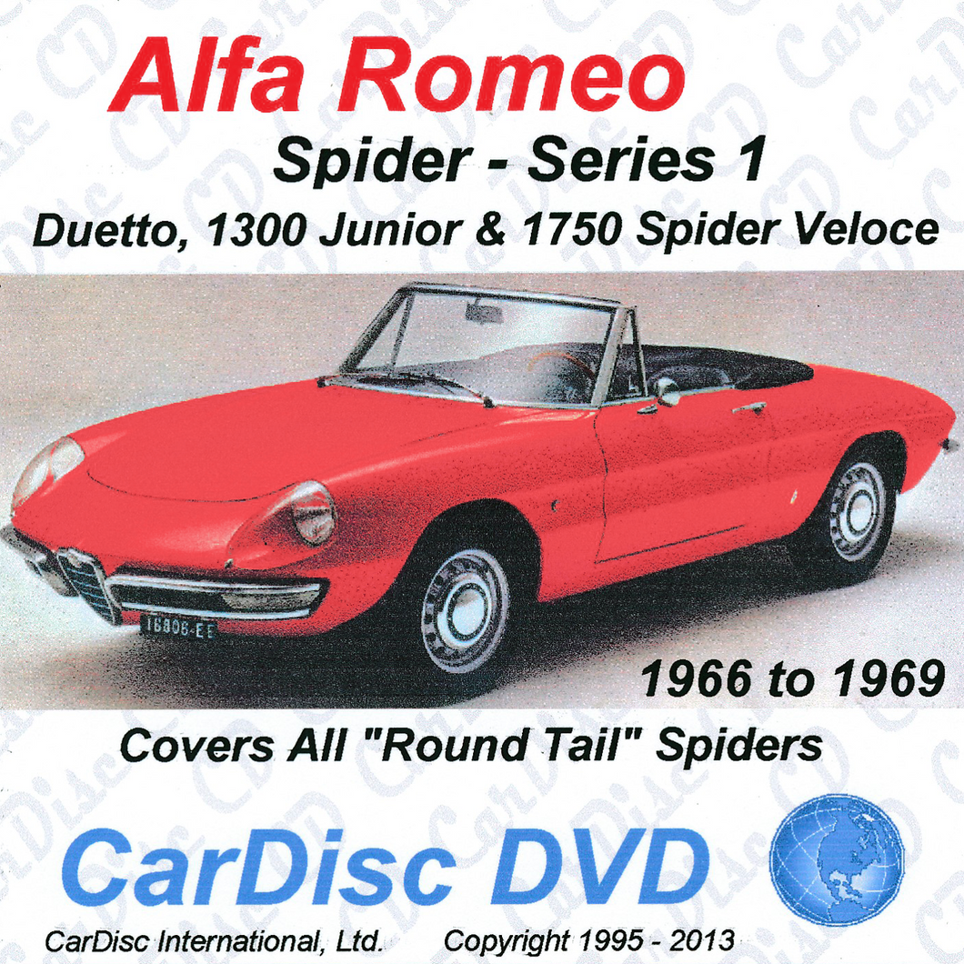 Spider Series 1 Models from 1966 to 1969