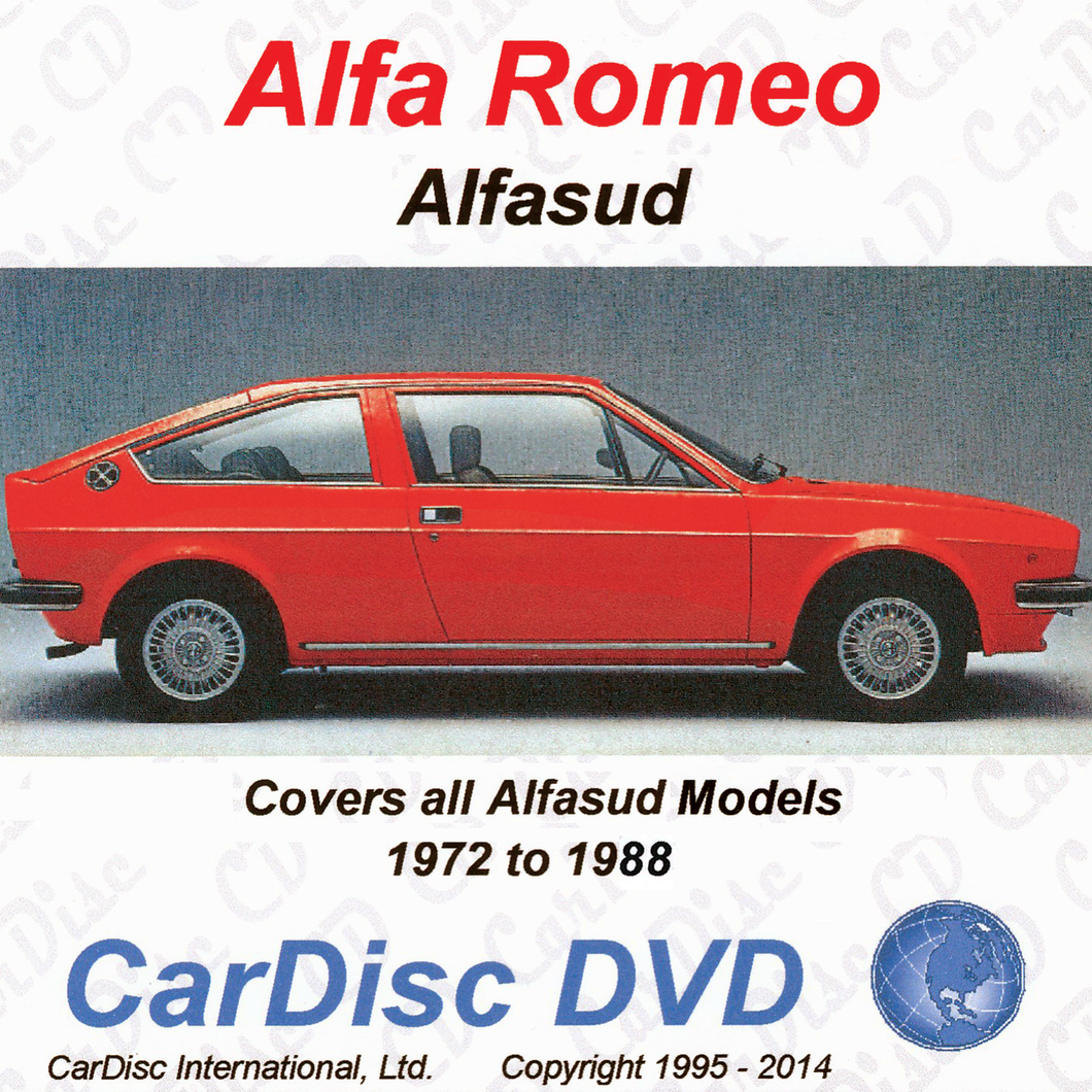Alfasud Models from 1972 to 1988