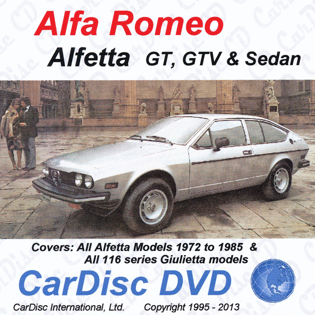 Alfetta GT, GTV, and Sedan Models from 1972 to 1985