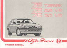 Load image into Gallery viewer, Alfa 75 and Milano Models from 1985 to 1992
