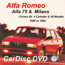 Load image into Gallery viewer, Alfa 75 and Milano Models from 1985 to 1992
