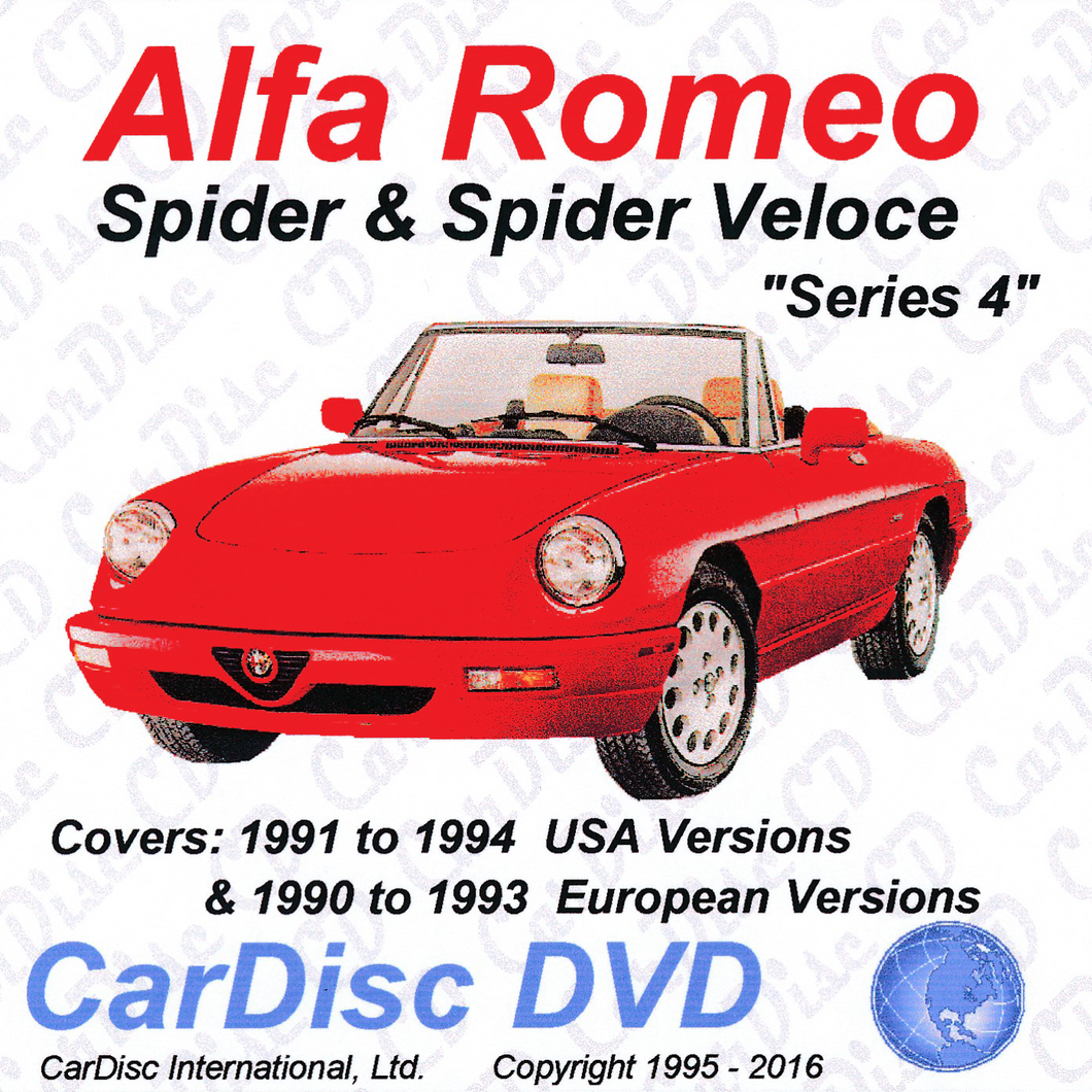 Spider Series 4 Models from 1991-1994 (USA)