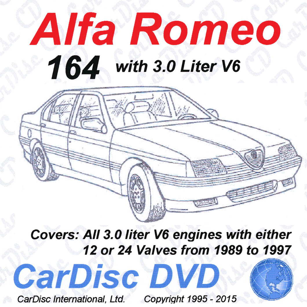 Alfa 164 3.0 Liter V6 Models from 1989 to 1997 – Cardisc Alfa 164 3.0 Liter V6 Models from 1989 to 1997 – Cardisc