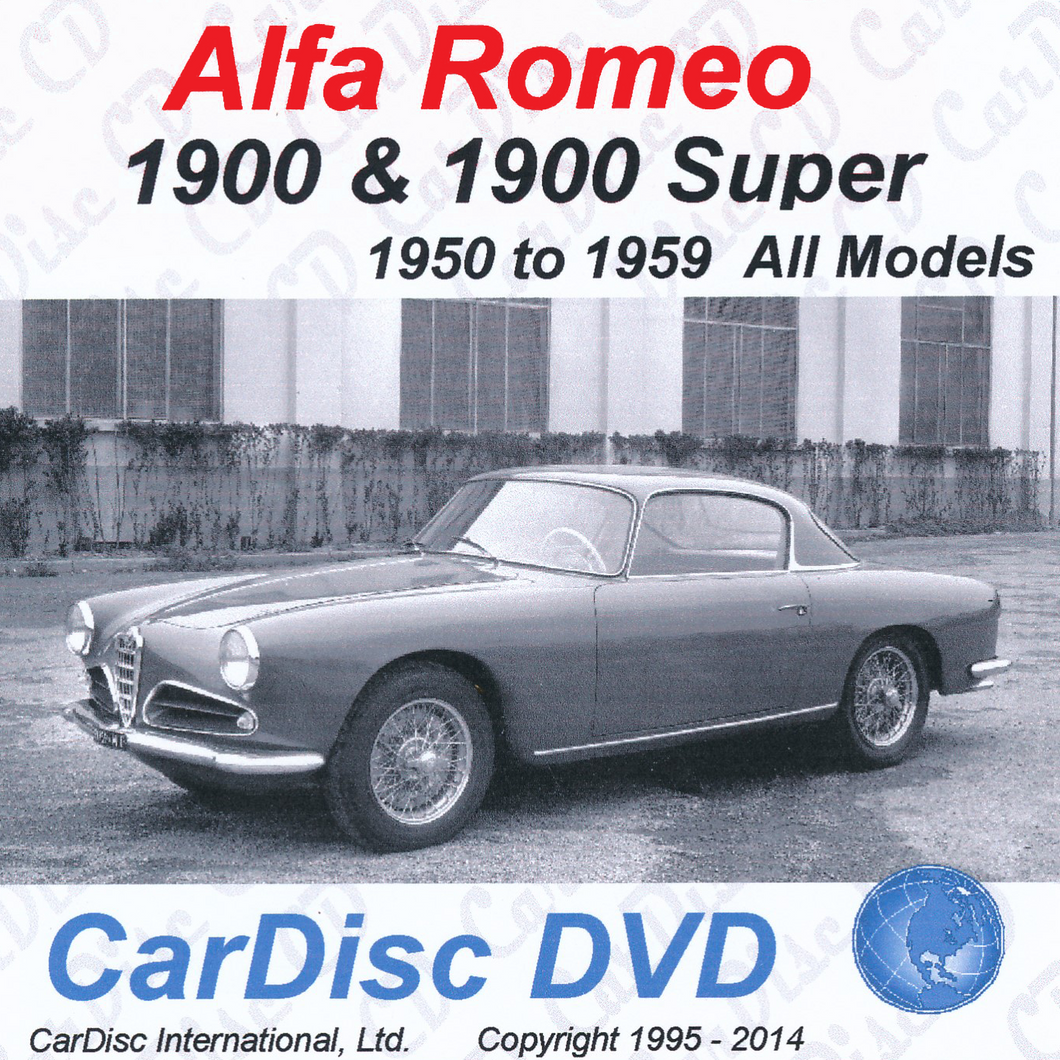 Alfa 1900 Models from 1950 to 1959